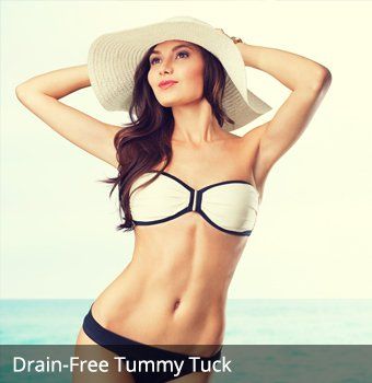 Woman wearing hat and bikini